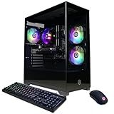 CyberPowerPC Gamer Master Gaming PC, AMD Ryzen 5 5500 3.6GHz, Radeon RX 6400 4GB, 16GB DDR4, 500GB PCIe Gen4 SSD, WiFi Ready & Windows 11 Home (GMA3100A)