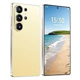 TryFirst 4G Smartphone Unlocked, 6.6'' HD Display, 4GB+32GB Expand to 256GB, Dual SIM, 21MP+13MP Camera, Android 12.0, Type-C Fast Charging, Face ID,OTG,GPS,4G Mobile Phone (Golden)