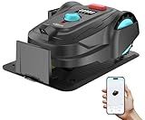 YARDCARE M800Plus Cordless Robot Lawn Mower with GPS + 3D Visual Navigation, Bow-Shaped Path Mowing, APP Control, 4.0Ah Automatic Robotic Lawnmower for 1/5 Acre, Obstacle Avoidance, Height Adjustment