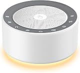 Kipcush White Noise Machine for Baby & Adults, 30 Soothing Sounds, Sleep Sound Machine with 8 Color Night Light, Memory Function, White Noise for Sleeping, Nursery, Office, Travel & Relaxation