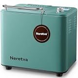 Neretva 20-in-1 2LB Bread Maker Metal Bread Machine with Dual Heater, Green