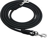 Jeereal Roper Rein, Broken in,Supple Rein, Stainless Steel Hardware (Nylon Braiding, 1/2" X 10')