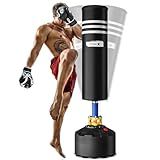 Dripex Freestanding Punching Bag 69''- 182lb Heavy Boxing Bag with Stand for Adult - Men Women Standing Boxing Bags for Home Gym