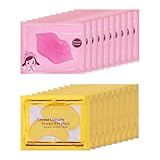 Eakroo 20 Pairs Lip Mask & Eye Mask, Under Eye Patches, Bridesmaid Gifts, Small Gifts for Women, Bulk Gifts for Women, Girl Stuff, Cute Stuff, Bachelorette Party Favors, Spa Party Supplies for Girls