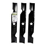 MaxPower 561735B 3 Blade Set for Many 48 in. Cut Craftsman, Husqvarna, Poulan Mowers Replaces OEM #'s 173920, 180054, 532180554, 575938201, PP24005