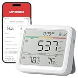 Air Quality Monitor Indoor 5-in-1 Meter Pro CO2 Detector, CO2 Alarm, CO2 Monitor with APP, Large Display, Bluetooth Air Quality Tester for Home, Office, 2-Year Data Storage (Meter Pro CO2)