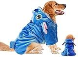 Gimilife Dog Hoodie - Halloween & Xmas Pajamas Outfit, Pet Coat - Cartoon Costumes for Small, Medium & Large Dogs & Cats - 3XL