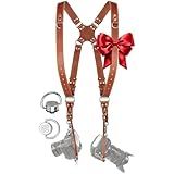 C Coiro Camera Harness for 2 Cameras – Dual Shoulder Leather Camera Strap – Double Camera Harness for DSLR/SLR, Camera Straps for Photographers of All Levels, Standard Straps/Color Tan