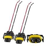 iBrightstar H11 H9 H8 880 881 Female Nylon Adapter Wiring Harness Sockets Wire for Headlights or Fog Lights