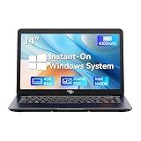 LETSUNG Itel 14 inch Laptop Computer - Celeron N4000 (Dual-Core), UHD Graphics 600, 4GB RAM 256GB SSD, 14" Micro-Edge HD Display, Ultra Slim, 4000 mAh Long Battery Life, HDMI, 2.4G/5G WiFi