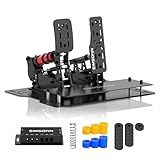 SIMSONN Plus X Racing Simulator Hydraulic Pedals Sim Racing Pedals Support Haptic Reactor - Black (Plus X-P2-H2-Plate)