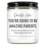 Younift Cute Candle, New Parents Gifts for Couples, New Mom & Dad - Funny Christmas, Pregnancy, Gender Reveal Gifts for Parents to Be, Expecting Mom, 1st Time Mommy to Be, New Dad - 9 oz