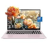 NIMO 15.6 IPS FHD-Laptop, 16GB RAM 1TB SSD Intel Pentium Quad Core N100, Computer with Backlit Keyboard Fingerprint (Beat to i3-1115G4 Up to 3.4GHz) Laptops for Student, Win 11 Rose Gold