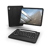 ZAGG Rugged Book iPad 11" (A16)/ 10.9" (Gen 10) Case - Durable Wireless Keyboard Case, Military-Grade Drop Protection, Multi-Device Pairing, Detachable Backlit Keyboard, Black