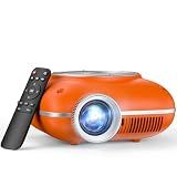 HOMPOW Mini Projector, 1080P Supported Portable Bluetooth projector
