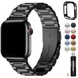 Fullmosa Metal Band with Case for Apple Watch 45/44/42/46/49/41/40/38mm