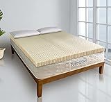 7 Zone Green Natural Organic Latex Mattress Topper Queen Size - 2 inch - Medium Firmness - GOLS Certified Latex Foam Bed Pad for Side Sleepers Zonal Support Durable and Breathable
