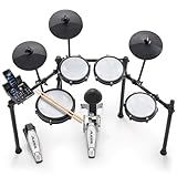 Alesis Nitro Max Kit Electric Drum Set with Quiet Mesh Pads, 10" Dual Zone Snare, Bluetooth, 440+ Authentic Sounds, Drumeo, USB MIDI, Kick Pedal