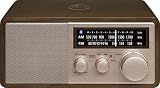 Sangean WR-16SE AM/FM/Bluetooth/Aux-in/USB Phone Charging 45th Anniversary Special Edition Wooden Cabinet Radio (Dark Walnut with Rose Gold)