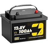 LFPXMAN 12V 100Ah LiFePO4 Battery, 1280Wh Rechargeable Lithium Trolling Motor Battery, Built-in 100A Advanced BMS, Supports 15000+ Deep Cycles for RV/Solar/Marine/Boat/Camping/Off-Grid/Home Backup