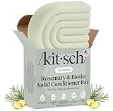 Kitsch Rosemary & Biotin Volumizing Hair Conditioner Bar for Hair Growth & Thickening – Hydrating & Cleansing Hair Conditioner for Women & Men - Paraben, Silicone & Sulfate Free - 2.7 oz