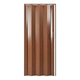 Techni Home Studio Series 36" W PVC Foldable Accordion Doors, Walnut
