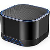 Magicteam Sound White Noise Machine with 20 Non Looping Natural Soothing Sounds and Memory Function 32 Levels of Volume Powered by AC or USB and Sleep Sound Timer Therapy for Baby Kids Adults