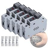 shengbowi DC1000V 15A Photovoltaic Fuse Base DIN Rail Solar Pv Fuse Holder
