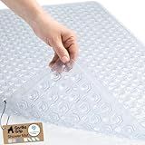 GORILLA GRIP Bath Tub Shower Mat, Bathtub Floor Liner, 35x16 Clear
