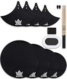 Drum Mute Pads Set 12 Pcs, Silencer Dampening Pads for Drums and Cymbals