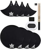 Drum Mute Pads, Drum Silencer Pads Set 12 Pieces with Drum Dampening Pads and Cymbal Mufflers Pads