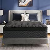 BEDingly California King Mattress, 12 Inch Luxury Hybrid Cal King Mattress in a Box, Medium Firm Mattresses with Cooling Gel Memory Foam & Pocket Springs, Double Additional Support, 365-Night Trial