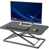 VIVO Black 29 inch Single Top Standing Desk Converter, DESK-V000U