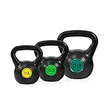 Fitvids Kettlebell Sets 3 Piece Strength Training KettleBells Weight Set 5lb, 10lb, 15lb Kettle Bell