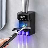 Automatic Toothpaste Dispenser, Wall Mounted Smart Cleaning Toothbrush Holder with 3 Toothpaste Slots, Electric Toothpaste Dispenser for Kids and Adults
