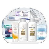 Convenience Kits International Women's Deluxe 10 Piece Kit with Travel Size TSA Compliant Essentials Featuring: Pantene Hair Products in Reusable Toiletry Zippered Bag