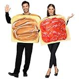 Spooktacular Creations Peanut Butter and Jelly Costume, Halloween Adult Couple Costume for Halloween Dress Up Party