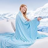 Topcee Cooling Blanket, Summer Cooling Blankets for Hot Sleepers, Arc-Chill Q-Max>0.5 Cool Fiber, Oeko-TEX 100% Certified, Soft, Breathable, Double-Side Bed Throw,Keep Cool for Adults Kids 50"x70"