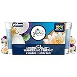 Glade 1-Wick 2in1 Scented Candle Jar, Moonlit Walk & Wandering Stream, Air Freshener Infused with Essential Oils, 4.08 Oz, 2 Count
