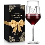 Personalized Wine Glass Gifts for Women Men, Monogrammed A-Z Wine Glasses Customized Gifts, Birthday Mother's Day Anniversary House Warming Promotion Gifts for Mom, Couples, Friends, Boss, Coworkers