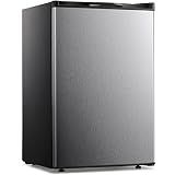 Kismile Small Freezer Upright, 3.0 Cu.ft Mini Freezer, Stainless Steel
