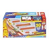 Hot Wheels Toy Car Track Set, Track Creator Deluxe Pack & 2 1:64 Scale Die-Cast Vehicles, 25 Feet of Different Length Speed Snap Track & Connectors (Amazon Exclusive)
