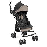 Ingenuity 3D Mini Convenience Stroller – Lightweight Stroller with Compact Fold, Multi-Position Recline, Canopy with Pop Out Sun Visor – Umbrella Stroller for Travel and More, Cashew Tan