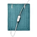 Sunbeam XXL Heating Pad, 20"x 24", For Back, Neck, Shoulder, and Period Cramp Pain Relief, 4 Heat Settings, Auto Shut-Off, Machine-Washable, Gifts For Mom & Wife, FSA/HSA Eligible, Dark Teal