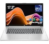 HP 17.3 inch Laptop with Lifetime Office 365 for The Web, 32GB RAM, 1TB SSD Storage, Intel 13th 8 Cores i3 CPU (Beat 11th i5), 10 Key Number Pad, Windows 11 Pro, No Mouse