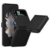 Designed for Z Flip 4/3 Case with Hinge Protection Full Cover Shockproof Slim Protection for Samsung Galaxy Z Flip 4/3 (Black)