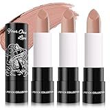 IONSGAKO 3PCS Matte Nude Lipstick Nude Lip Gloss Non-Stick Cup Velvet Lip Stain Long Lasting Matte Lipstick for Women nude Lip Makeup