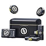 Hollyland Lark M2 Wireless Microphone for iPhone/Camera/Android/PC, 48kHz/24-bit High Fidelity Audio, 300m Range, Noise Cancelling, 40h Use, YouTube, Vlog, Streaming (2TX + 3RX + Charging Case)