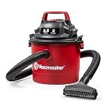 Vacmaster VOM205P 1101 2.5-Gal 2 Peak HP Wall Mount Wet/Dry Vacuum Red
