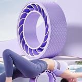 Curve magic wheel：Fit Prop Foam Padded Back Stretcher Wheel with Center Spine Cradle，Yoga Wheel for Improving Yoga Poses, Backbends Balance Stretching PainEssential high-value fitness tool